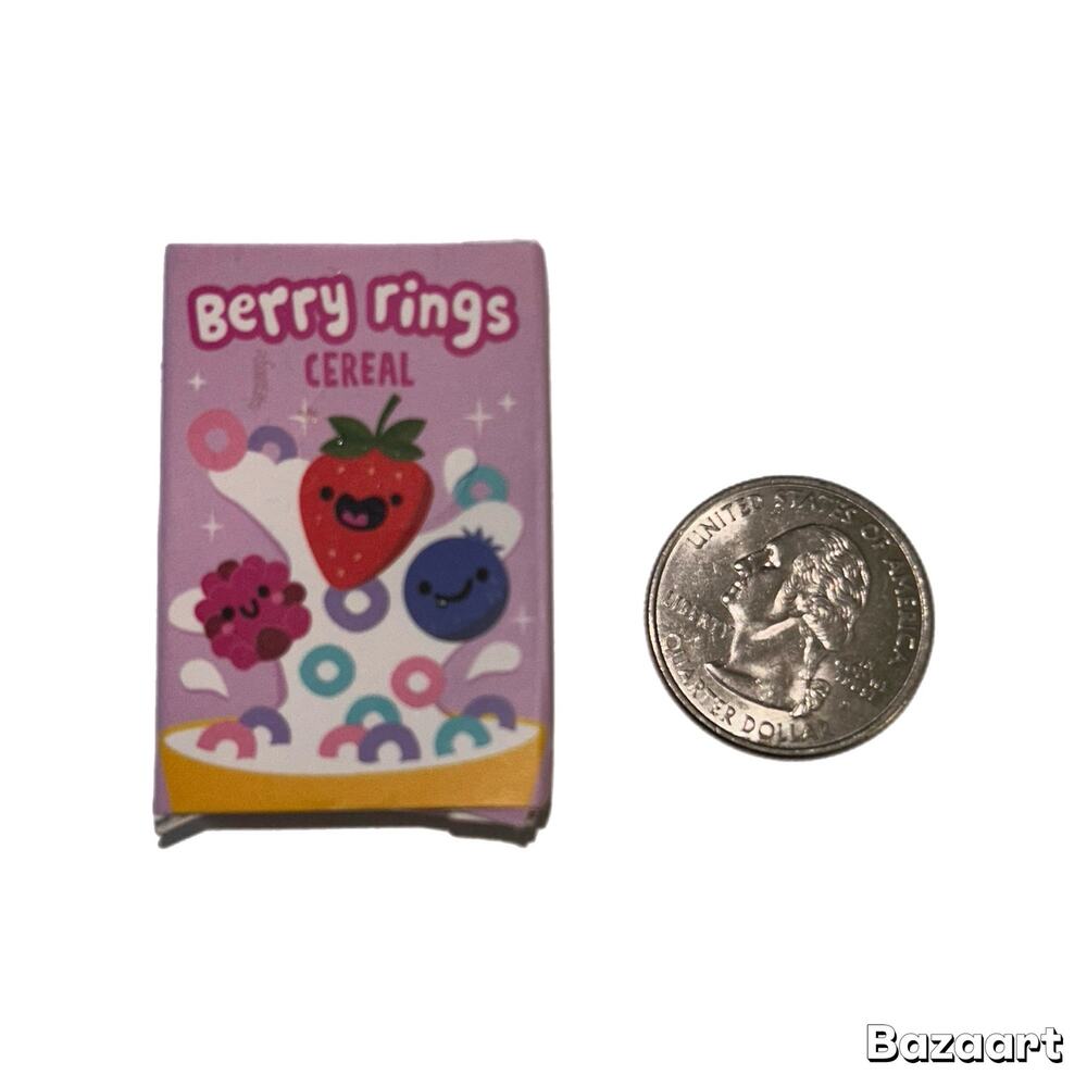 Miniverse Make It Mini Mini Box of Berry Rings Cereal New